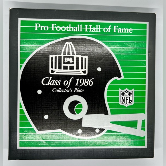 Pro Football Hall Of Fame-Class Of 1986-Collector’s Plate-Serial #868 with COA - Picture 4 of 9